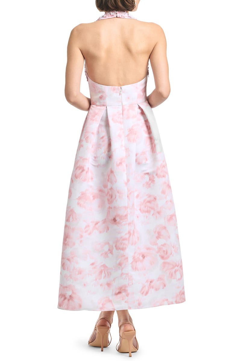 Sachin & Babi Carissa Floral Appliqué Cocktail Dress, Alternate, color, 