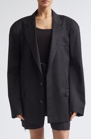 Maison Margiela Oversize Single Breasted Virgin Wool Blazer
