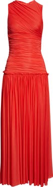 Siedrés Alina Gathered Open Back Jersey Dress