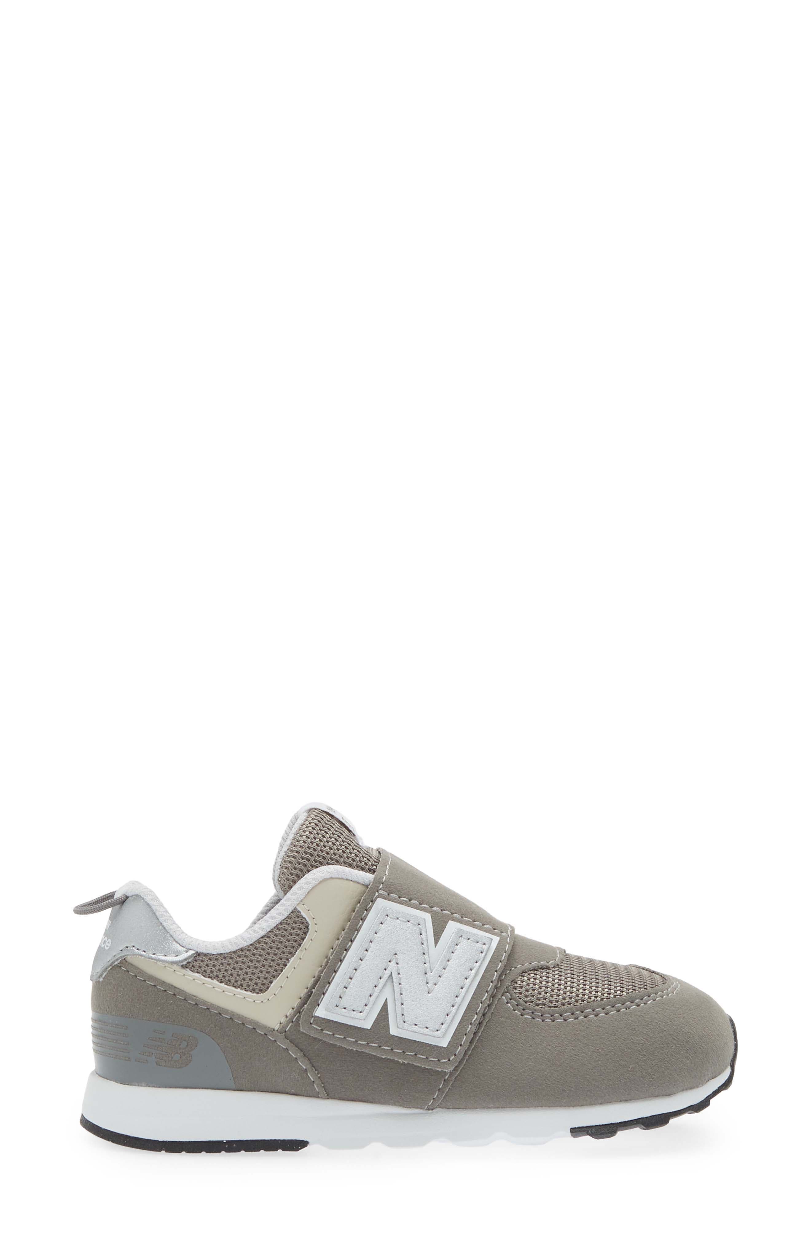 New Balance Kids' 574 New B Sneaker, Alternate, color, Rain Cloud
