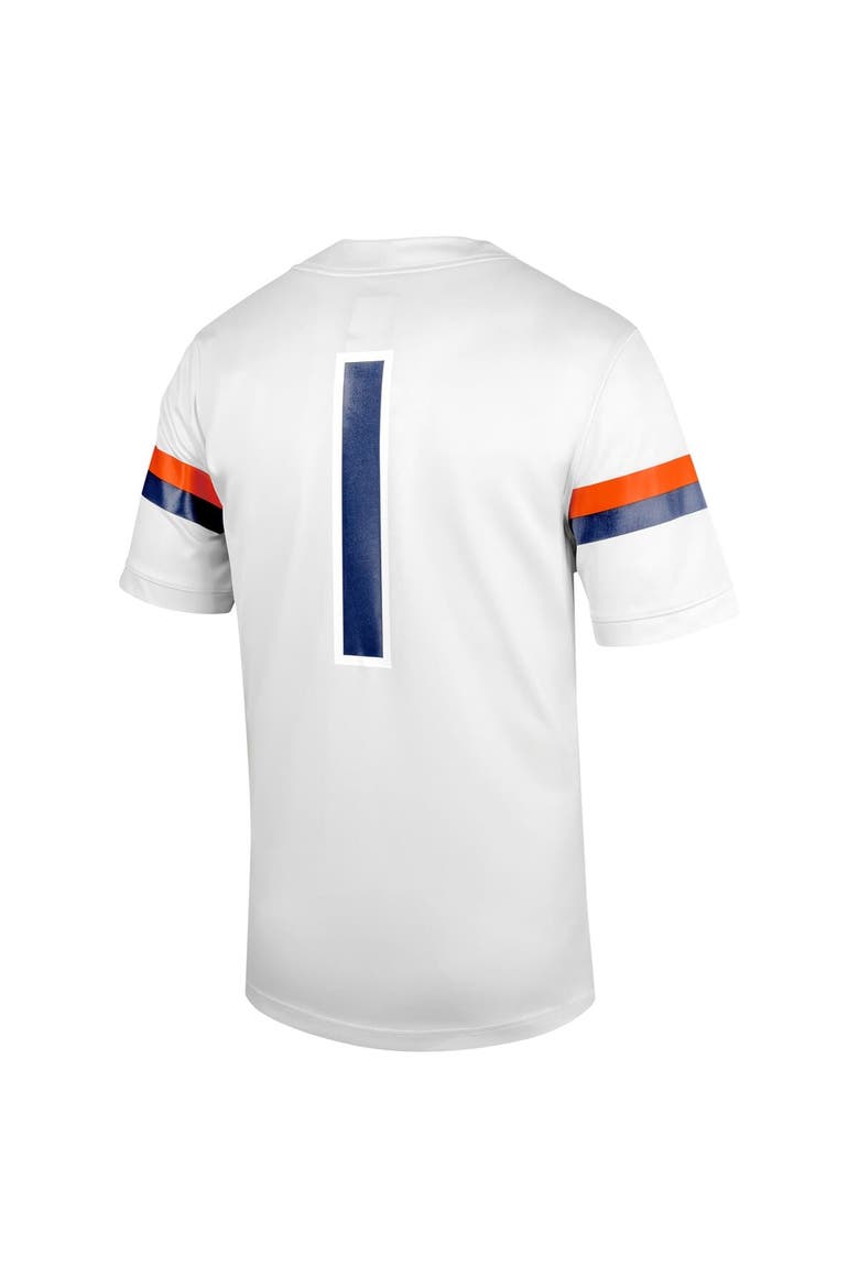 Men's Nike #1 White Virginia Cavaliers Untouchable Football Jersey, Alternate, color, White