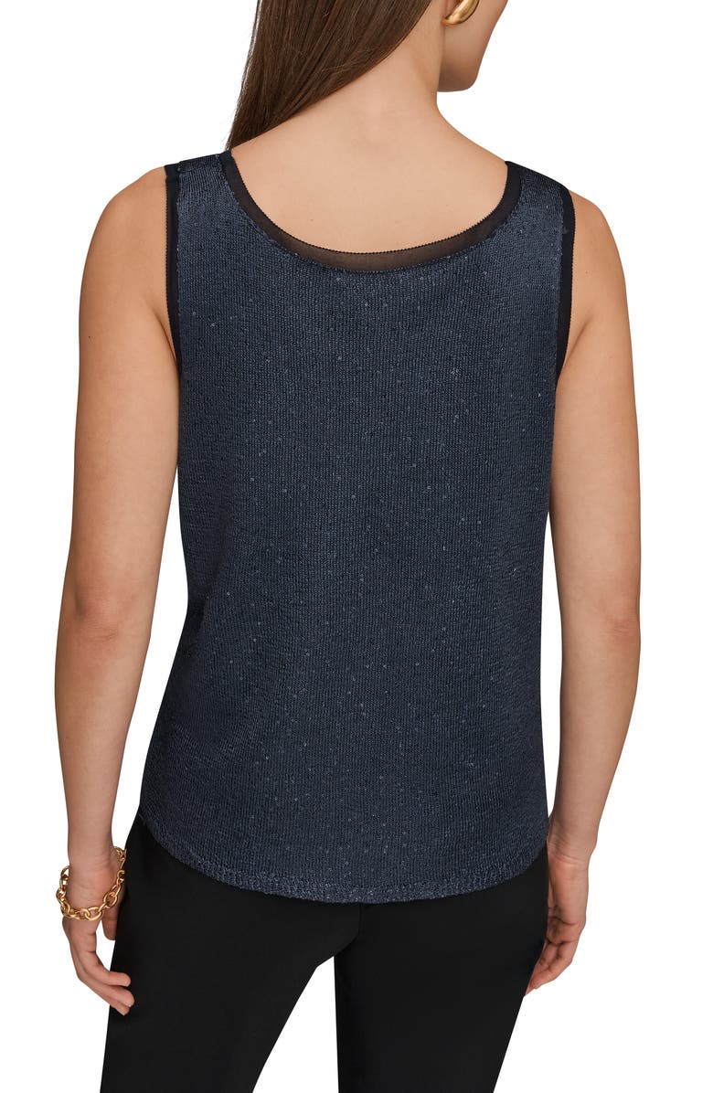 Donna Karan New York Sequin Shell Top, Alternate, color, Nightfall