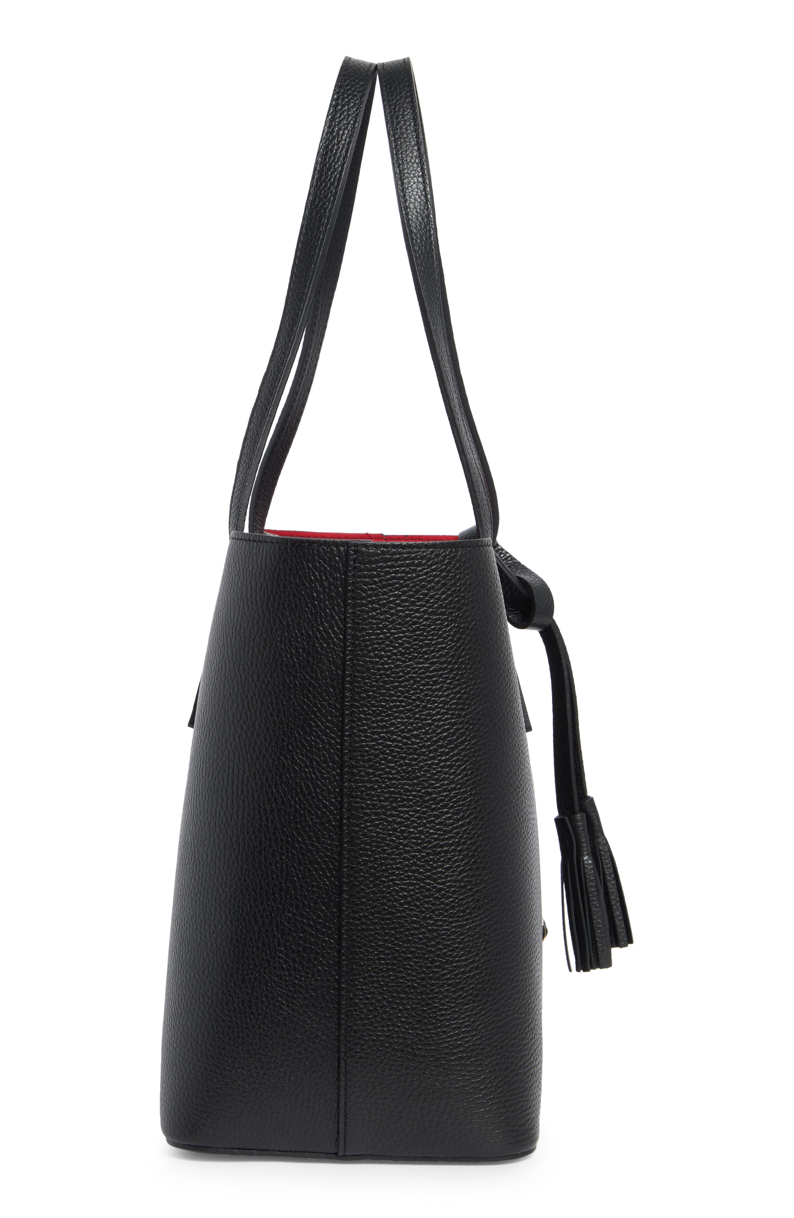 VALENTINO BY MARIO VALENTINO Soho Medallion Leather Tote, Alternate, color, Black