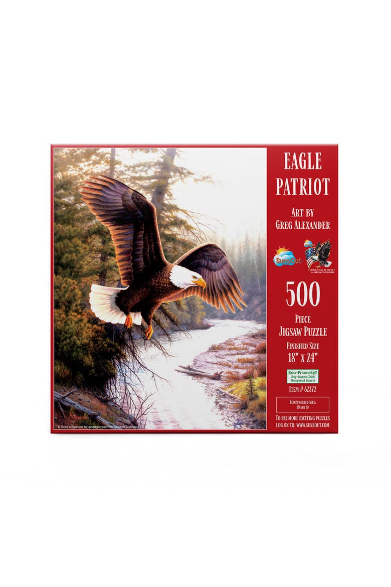 Eagle Patriot 500 piece Jigsaw Puzzle for Adults, Alternate, color, Multicolor