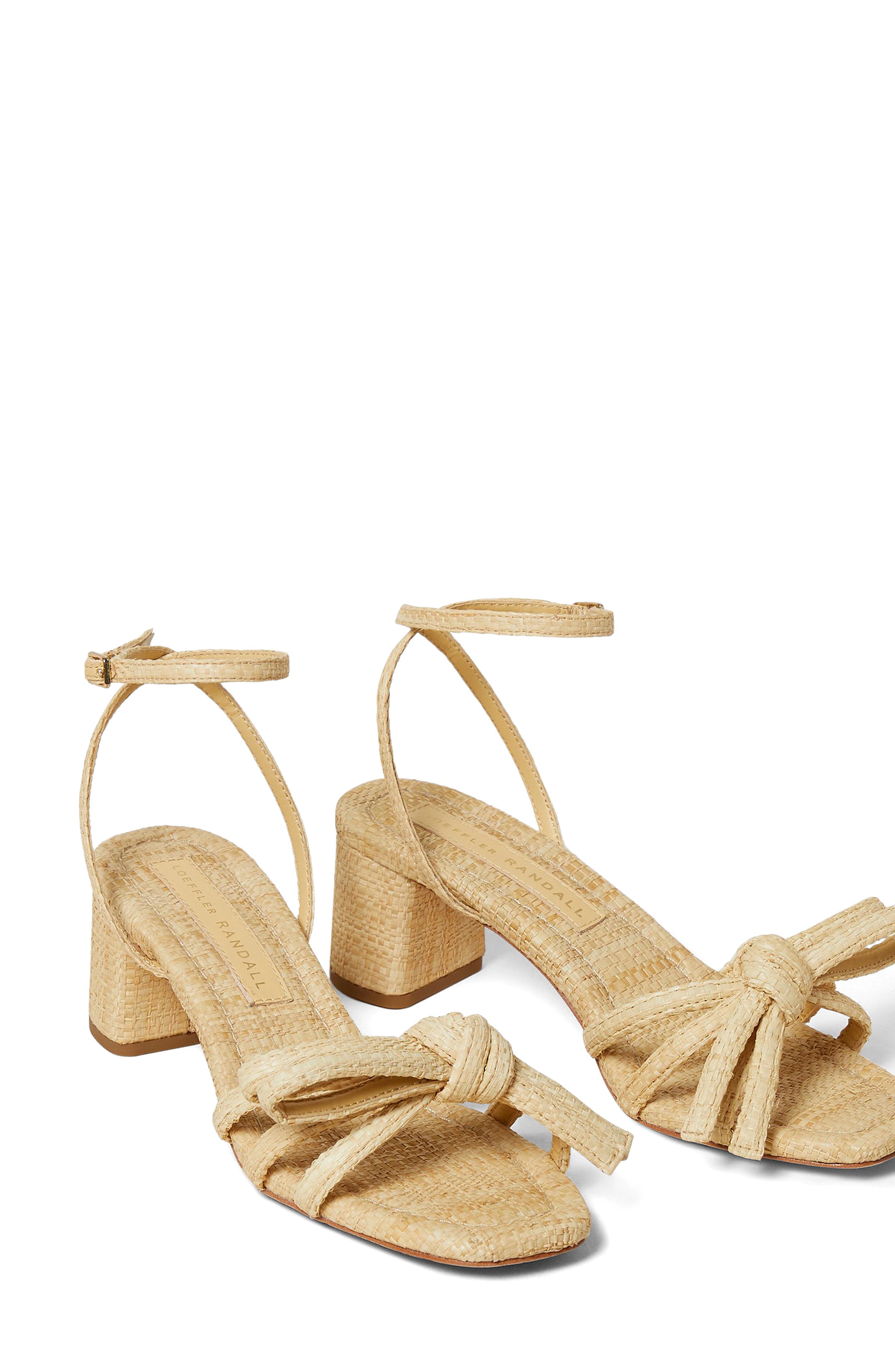 Loeffler Randall Mikel Bow Sandal, Alternate, color, Natural