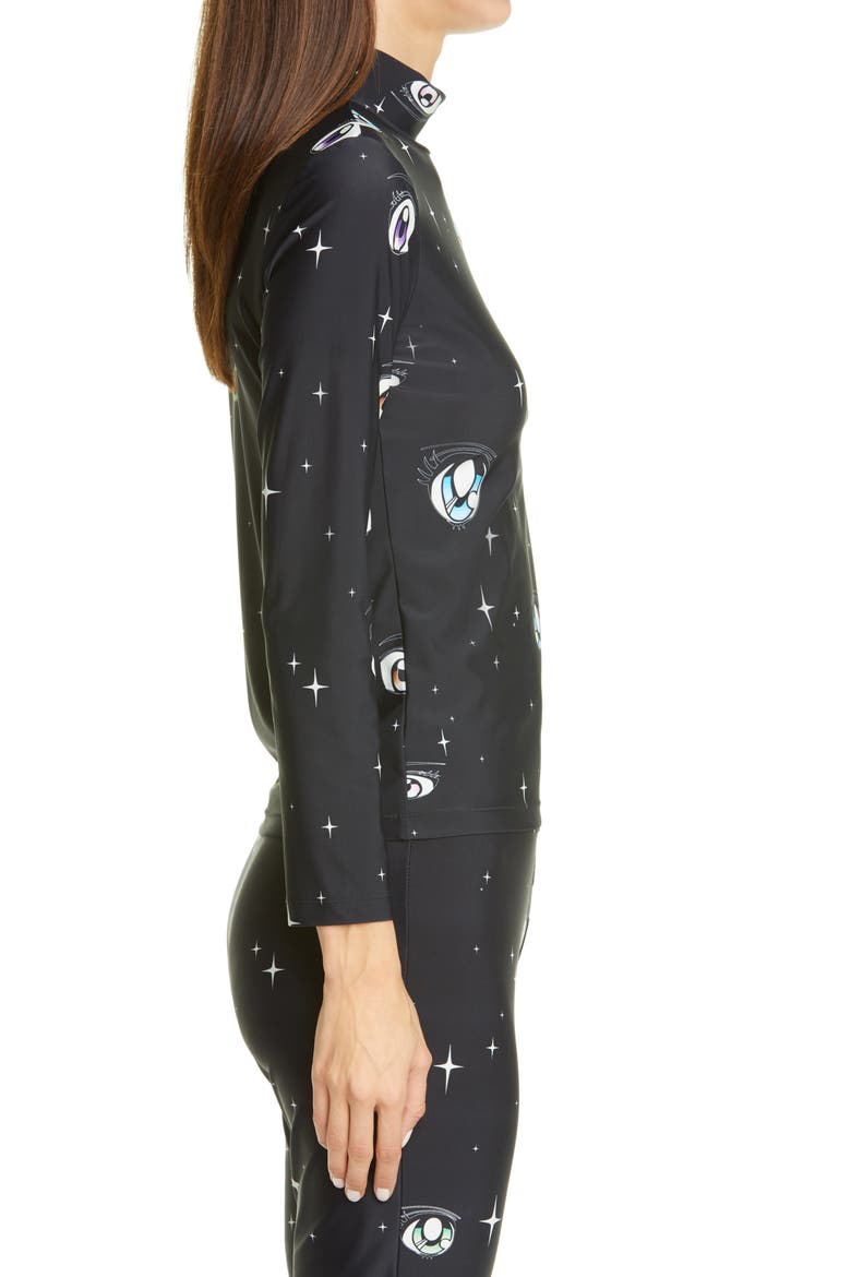 Secrets Eye Print Turtlenck, Alternate, color, GALAXY PRINT