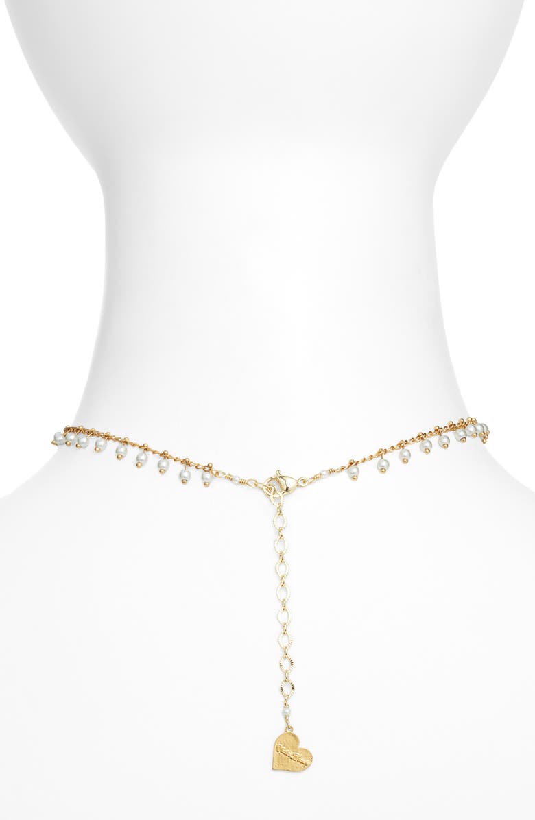 VIDAKUSH Faux Pearl Cluster Choker, Alternate, color, Gold