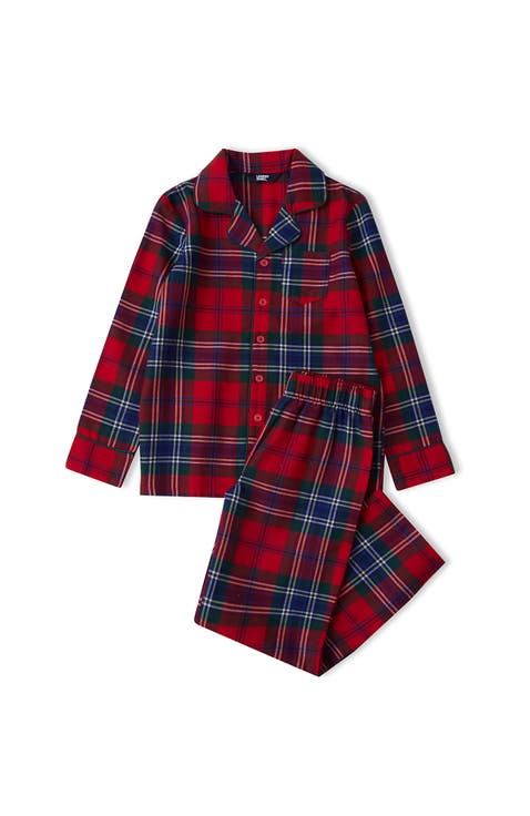 Kids Flannel 2 Piece Pajama Set