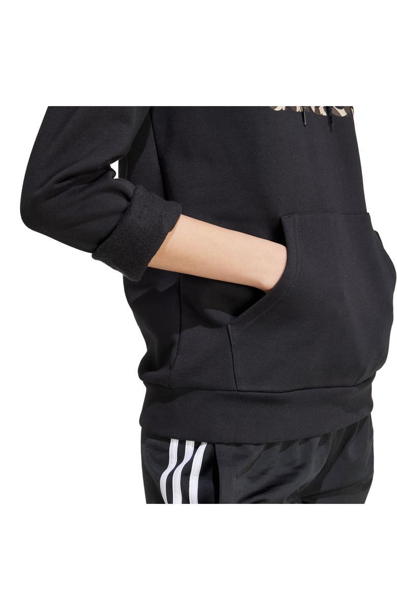adidas Animal Print Hoodie, Alternate, color, 