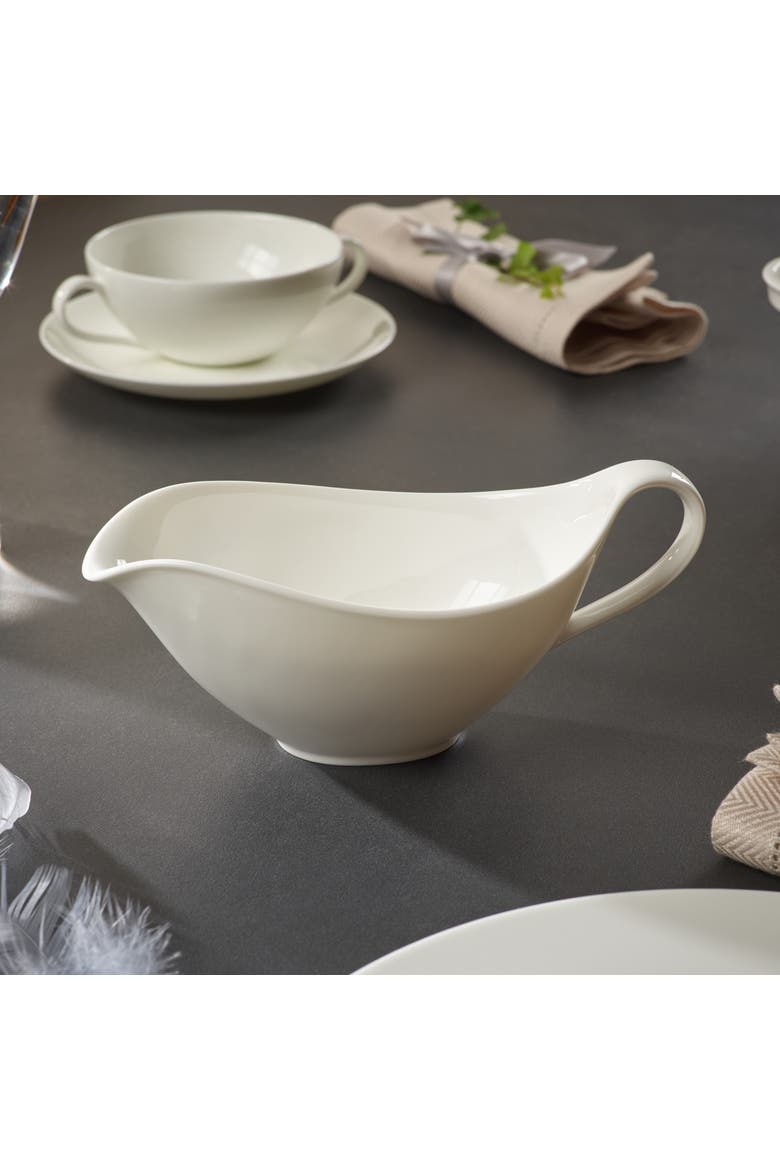 Anmut Gravy Boat, Alternate, color, White