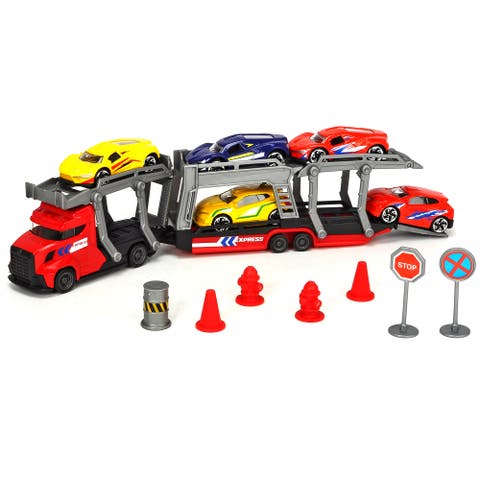 Transporter Set With 5 Diecast Cars