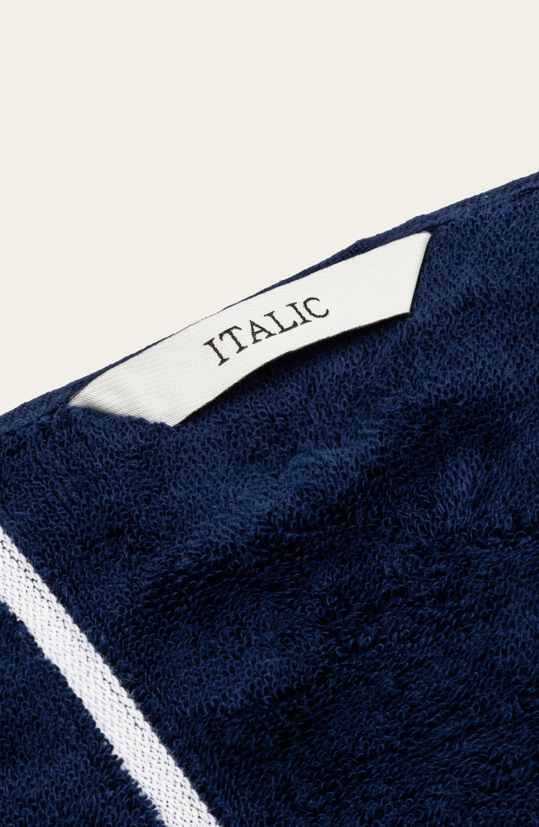 Italic Miramar Bath Towel Set, Alternate, color, Navy / White