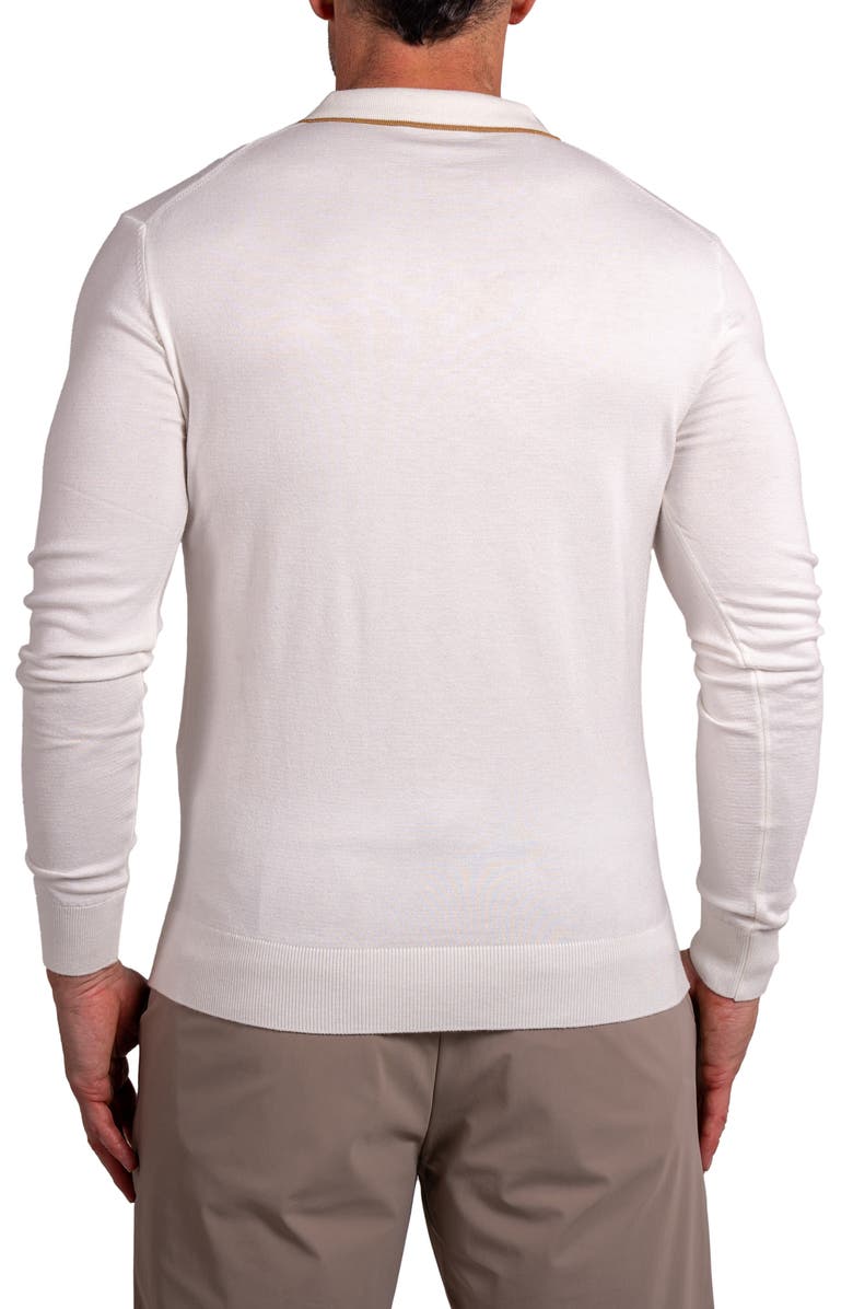 Maceoo Knitted Passion Quarter Zip Sweater, Alternate, color, White