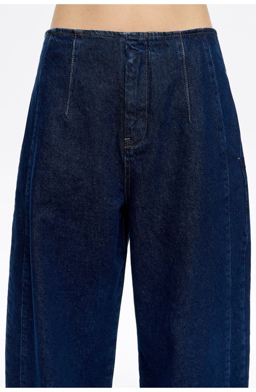 Bimba Y Lola Buckled Denim Jeans In Blue