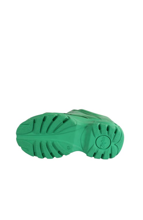 Buffalo Boots Classic Low Leather Sneaker In Green
