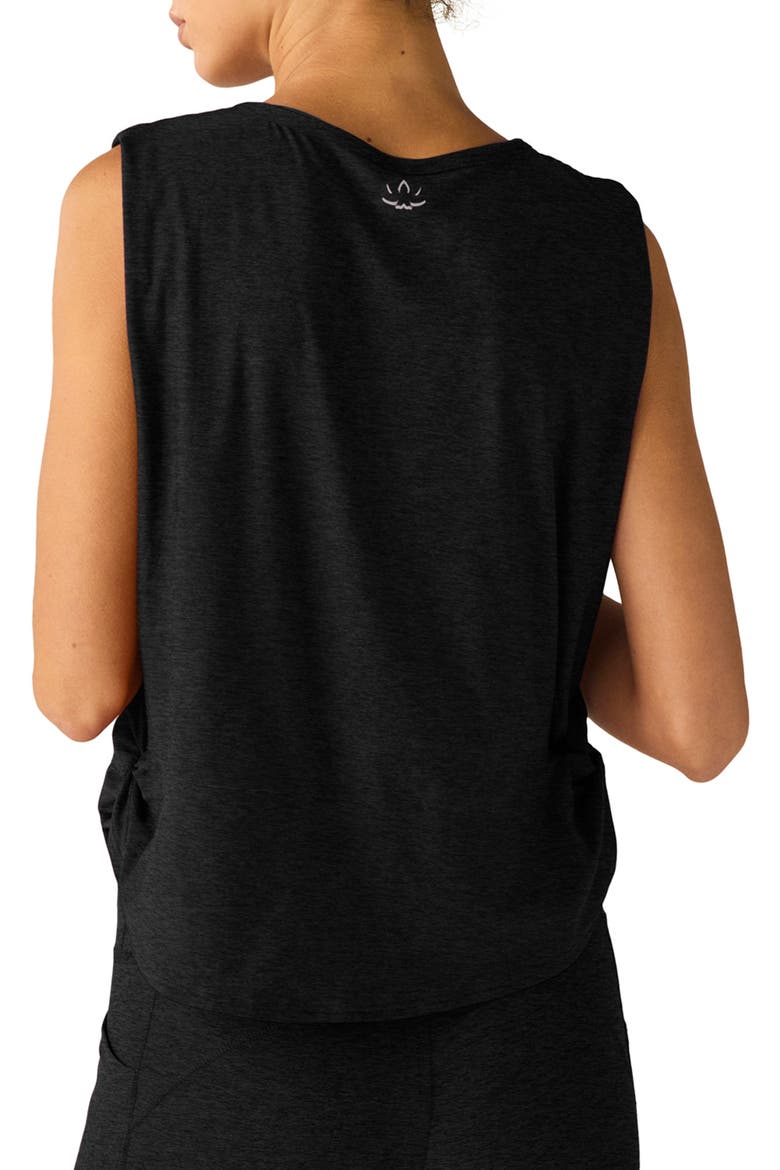 Featherweight Side Twist Tank, Alternate, color, DARKEST NIGHT