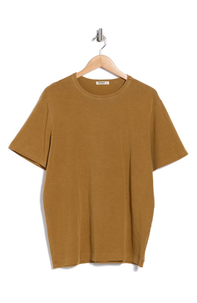 BUCK MASON Classic Slub Cotton T-Shirt, Alternate, color, Mustard Venice Wash