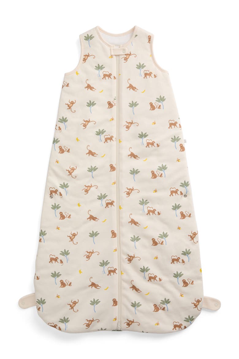 Front Opening Sleeping Bag, Main, color, Monkey Print