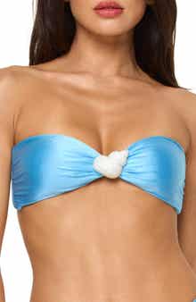 LSPACE Luminescent Strapless Bikini Top