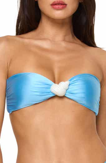 LSPACE Luminescent Strapless Bikini Top