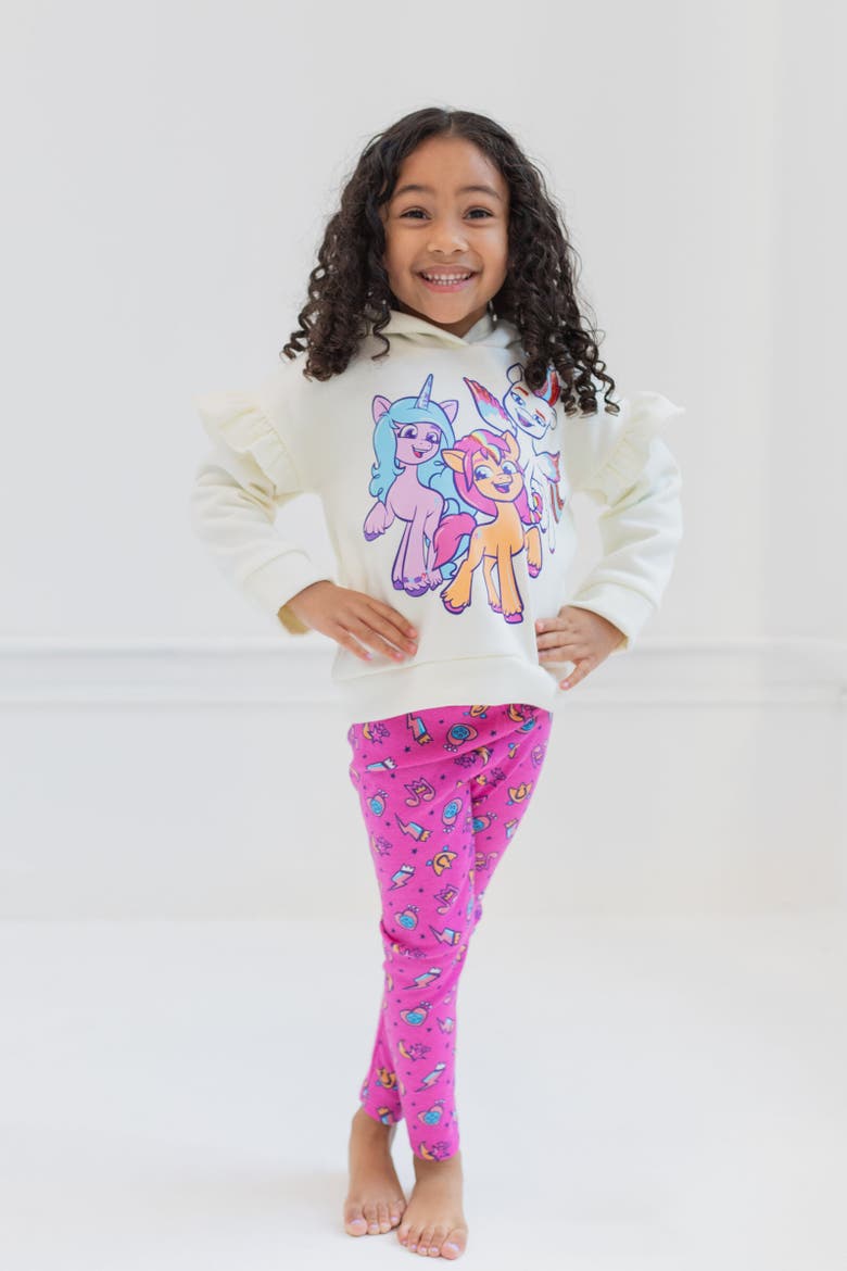 Hoodie & Leggings Set, Alternate, color, White