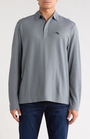 Tommy Bahama Vintage Vines Long Sleeve Five O'Clock IslandZone® Piqué Polo