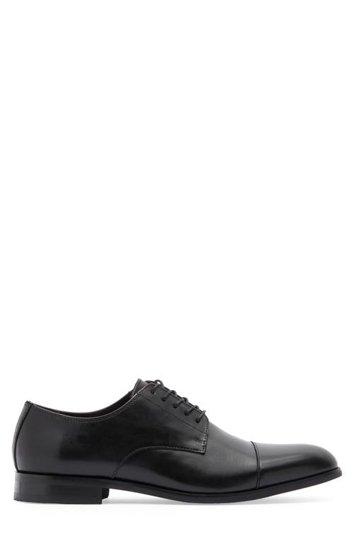 Vittorio Russo Judge Cap Toe Derby In Black