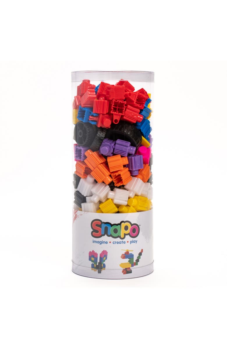 Snapo Creative Builder's 200 Piece Kit Building Blocks, Main, color, Multicolored