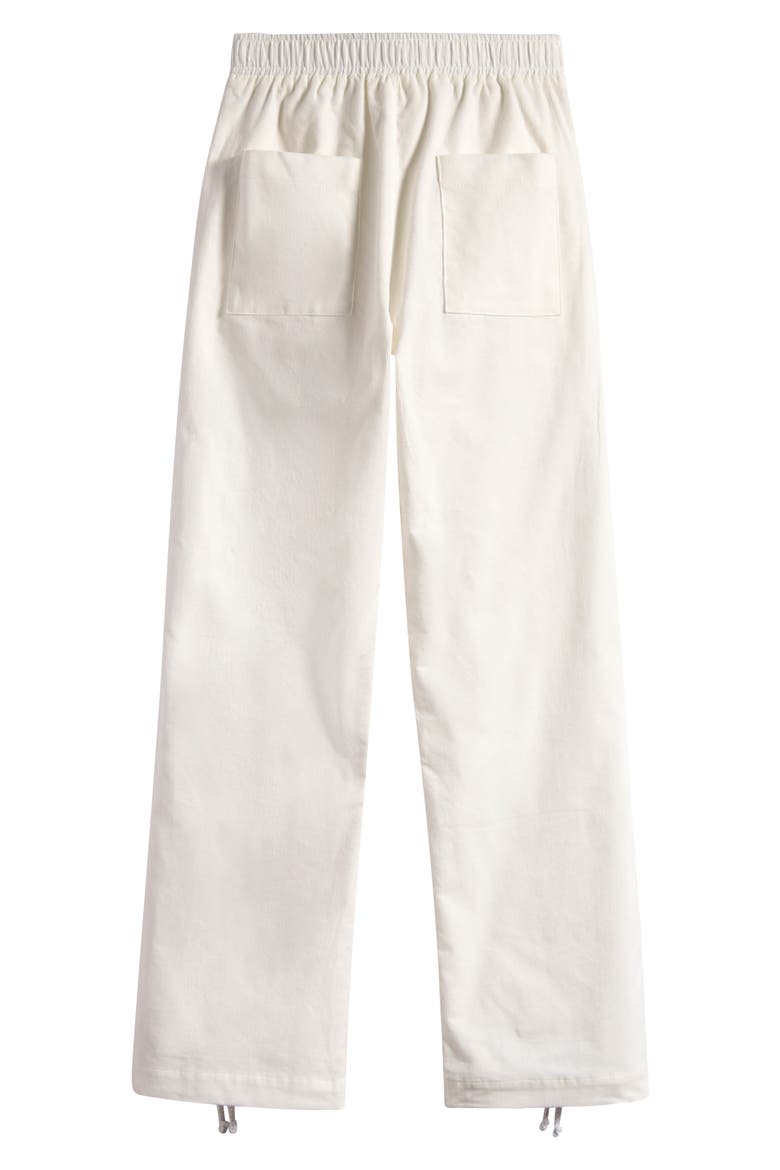 Kids' Ruched Corduroy Utility Pants, Alternate, color, ECRU