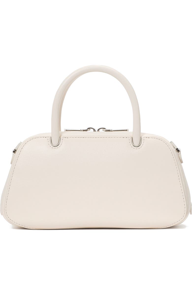 Kate Spade New York mini grace fine grain leather top handle bag, Alternate, color, Cream