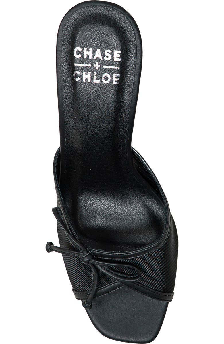 CHASE AND CHLOE Baela Mesh Sandal, Alternate, color, Black Mesh