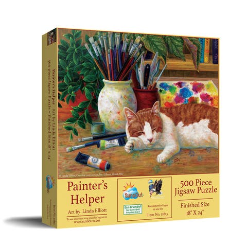 Painter's Helper 500 piece Jigsaw Puzzle for Adults
