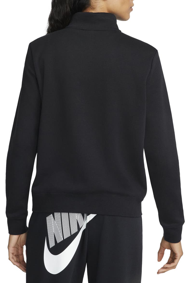Sportswear Club Fleece Quarter Zip Pullover, Alternate, color, BLACK