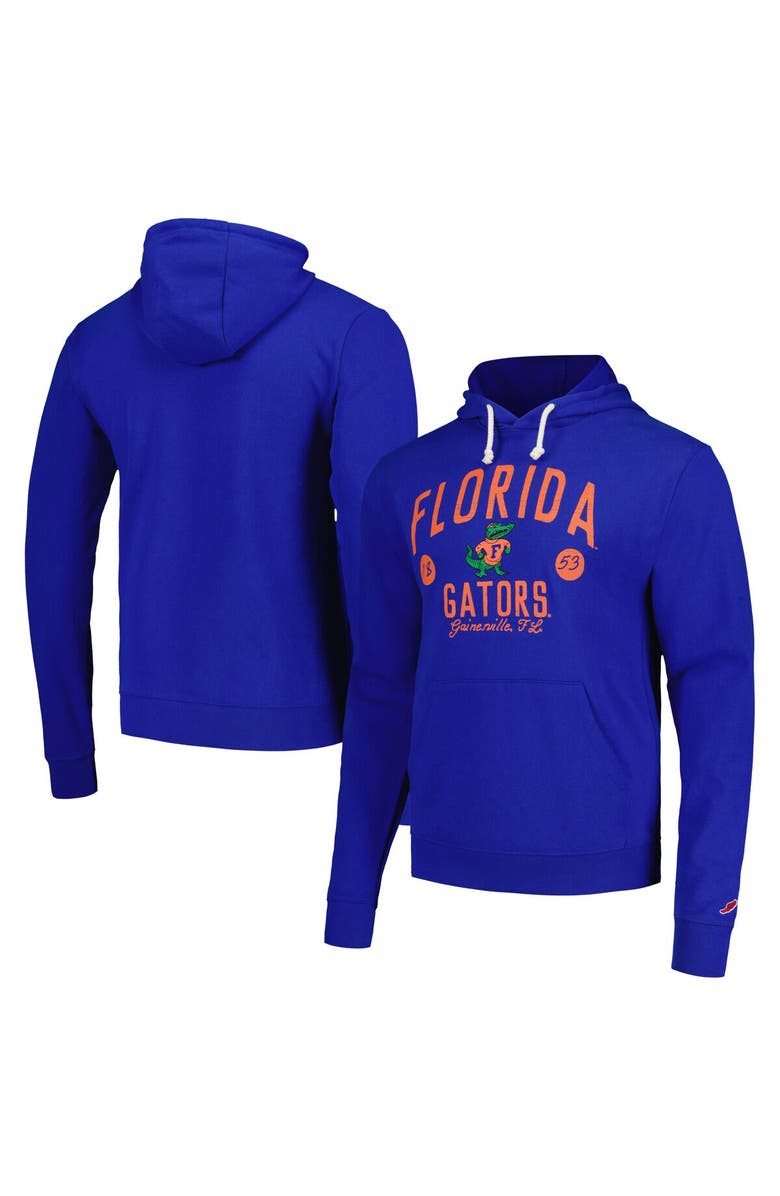 LEAGUE COLLEGIATE WEAR Men's League Collegiate Wear Royal Florida Gators Bendy Arch Essential Pullover Hoodie, Main, color, Royal