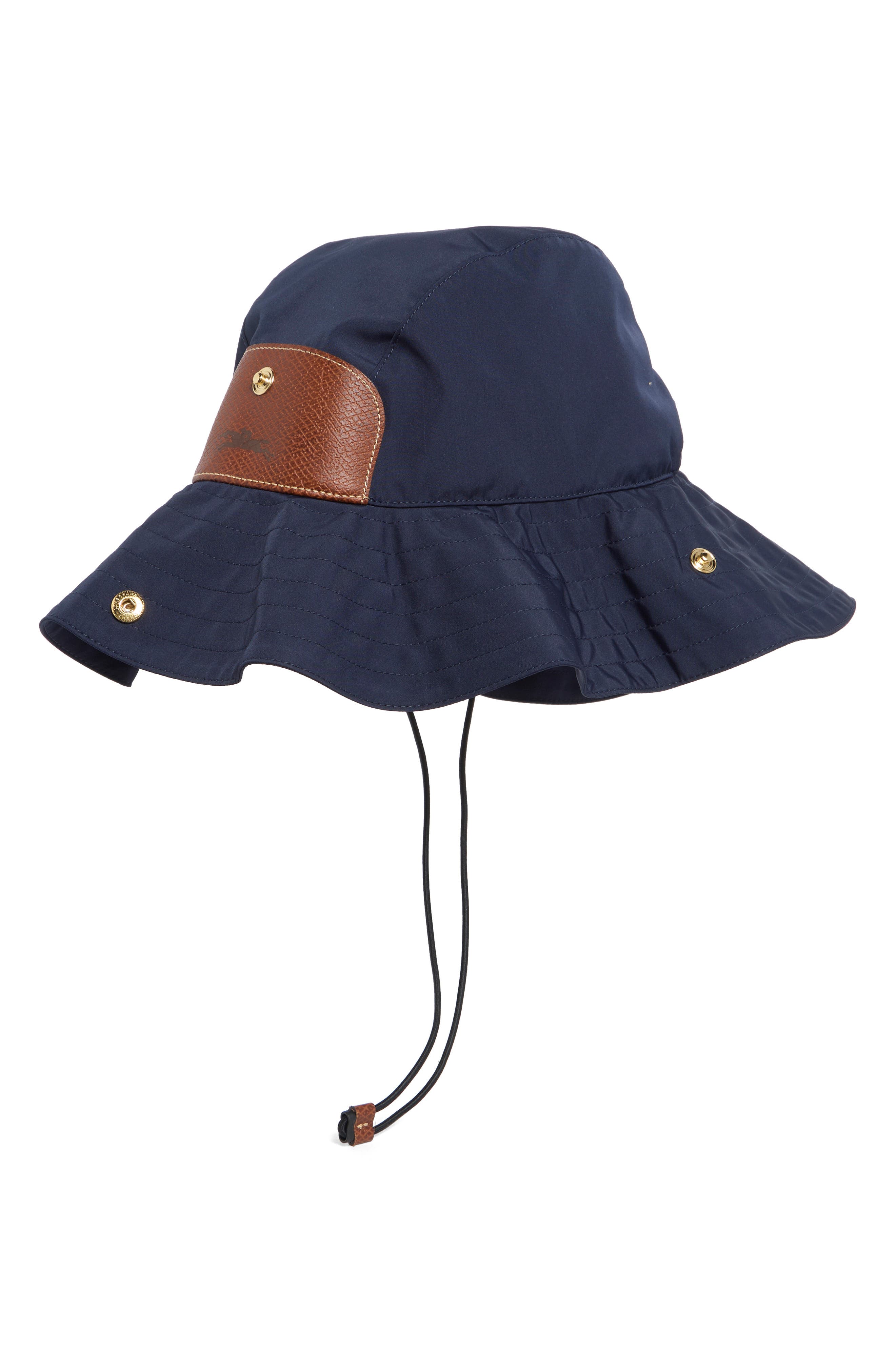 Longchamp Packable Wide Brim Hat