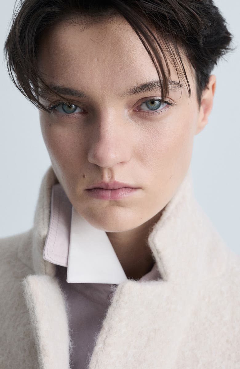 MANGO Oversize Bouclé Coat, Alternate, color, 