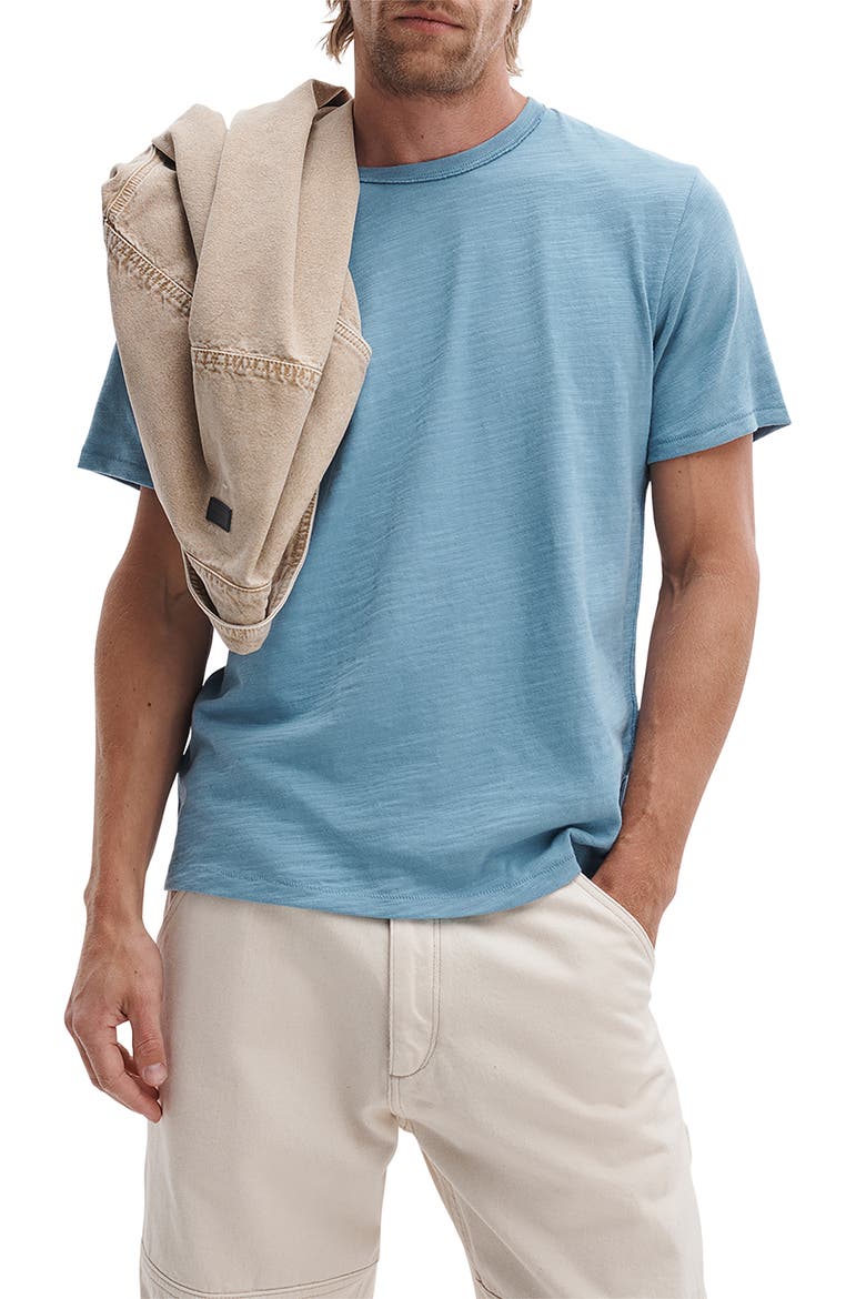Classic Flame Tee, Alternate, color, FOG BLUE
