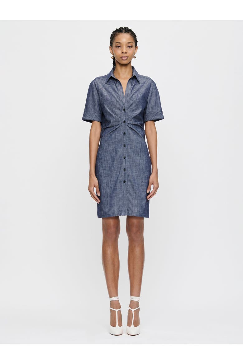 Ondine Tucked Waist Shirtdress, Alternate, color, Blue
