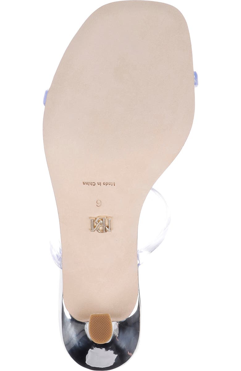 Badgley Mischka Collection Xyra T-Strap Sandal, Alternate, color, Clear/ Silver