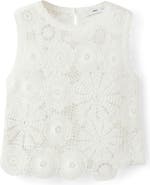 MANGO Open Stitch Tank