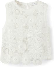MANGO Open Stitch Tank