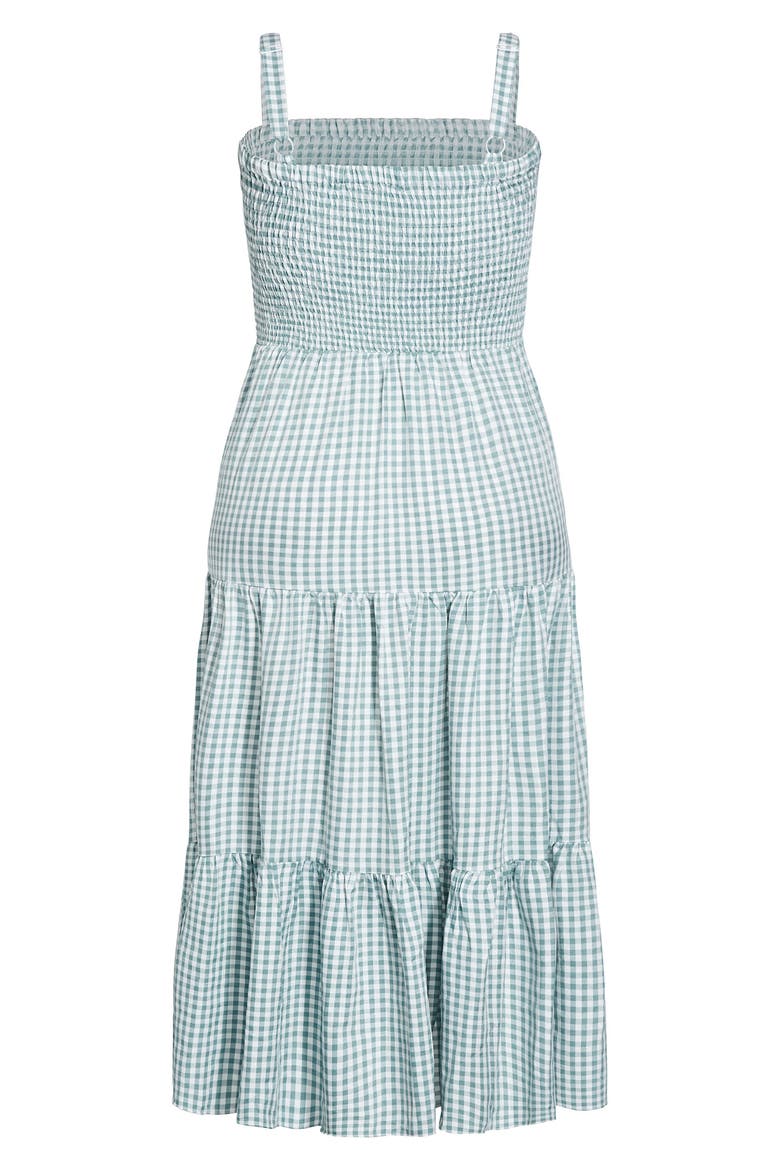 Gingham Sundress, Alternate, color, MINT GINGHAM