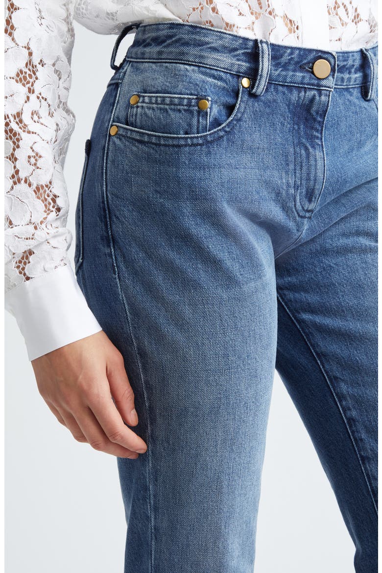 Slim Fit Stovepipe Jeans, Alternate, color, INDIGO