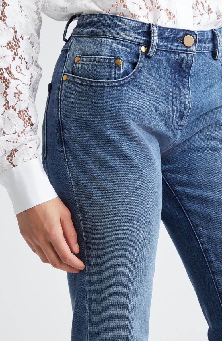 Michael Kors Collection Slim Fit Stovepipe Jeans, Alternate, color, Indigo