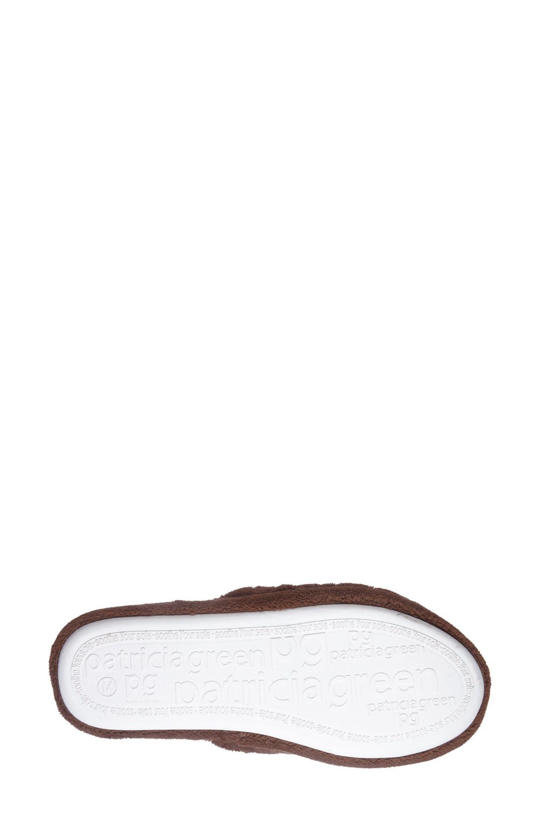 'Bonnie' Bow Slipper, Alternate, color, CHOCOLATE/ PINK