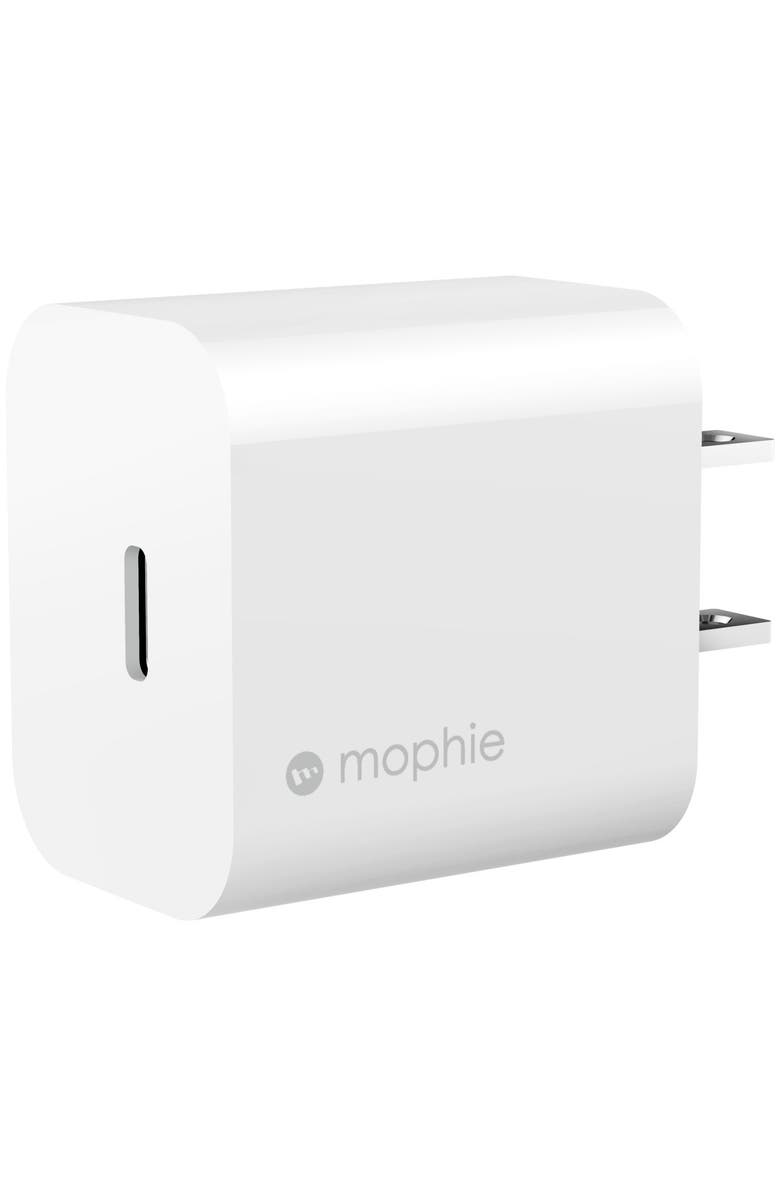 mophie 20W PD USB C Wall Charger, Alternate, color, White