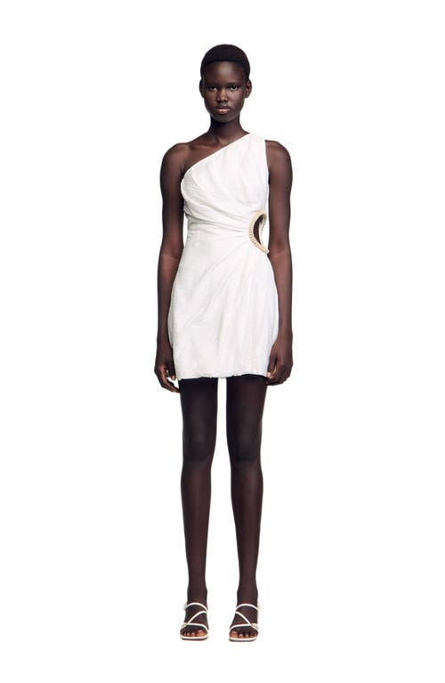 Sandro Dalida Asymmetric Short Dress