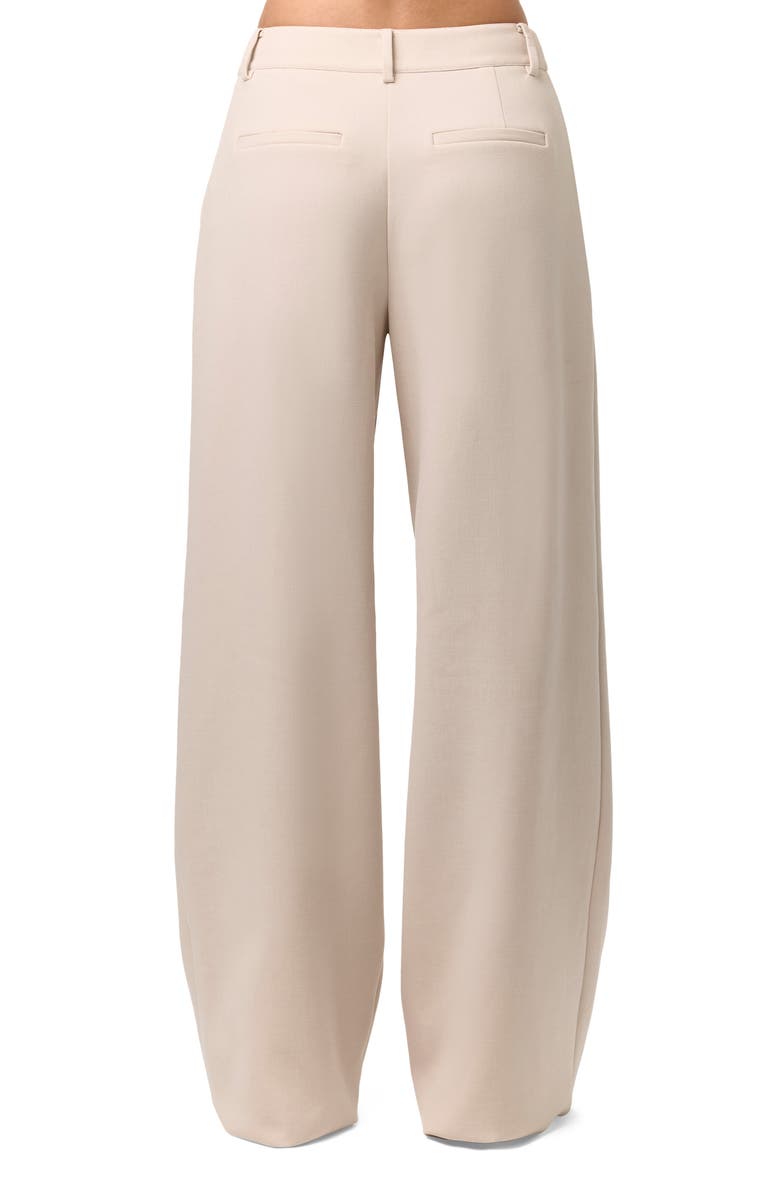 Naked Wardrobe Pleated Wide Leg Pants, Alternate, color, Melange Beige