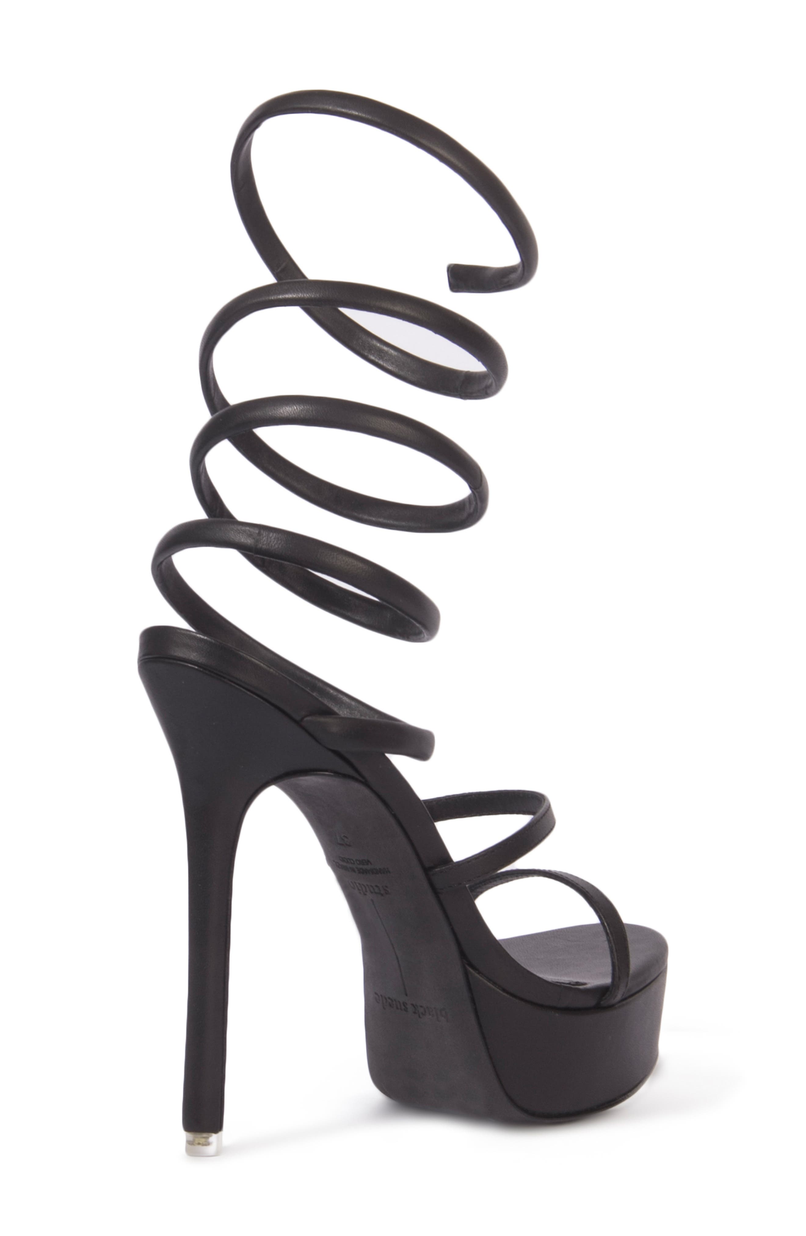 BLACK SUEDE STUDIO Kristen Platform Sandal, Alternate, color, 