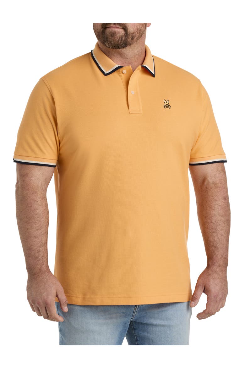 Big & Tall Kingsbury Piqué Polo Shirt, Main, color, MOCK ORANGE